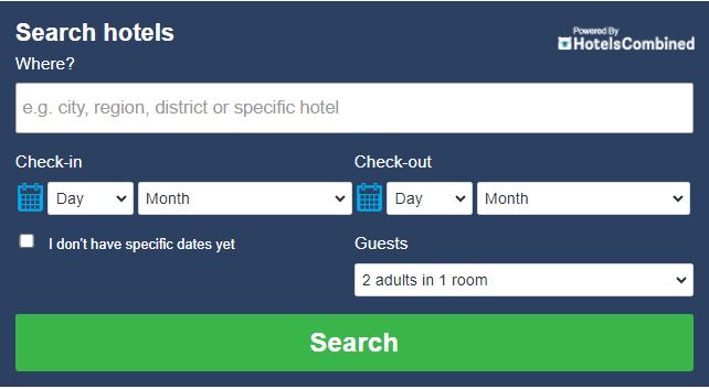 HotelsCombined Booking Widget