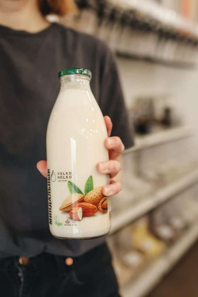 vegan almond milk food shopping save money