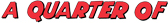 A Quarter Of... Discount Promo Codes